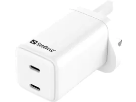 sandberg-ladowarka-sieciowa-gan-65w-2x-usb-c-pd-pps-wtyk-uk-biala