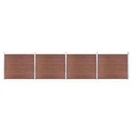 zestaw-ogrodzeniowy-z-wpc-699-x-146-cm-brazowy-panel
