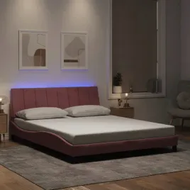 rama-lozka-z-led-bez-materaca-hanko-rozowa-160x200-cm-aksamitna