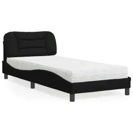 lozko-z-materacem-czarne-90x190-cm-obite-tkanina