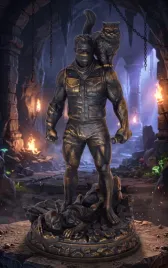 carl-i-donut-figurka-zywiczna-zloto-insp-dungeon-crawler-carl