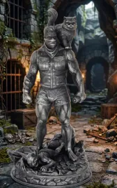 carl-i-donut-figurka-zywiczna-mosiadz-insp-dungeon-crawler-carl