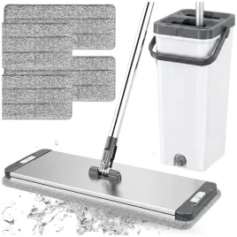 mop-z-wiadrem-2-komorowym-wash-dry-aluminiowa-glowica-33-cm-4-wklady