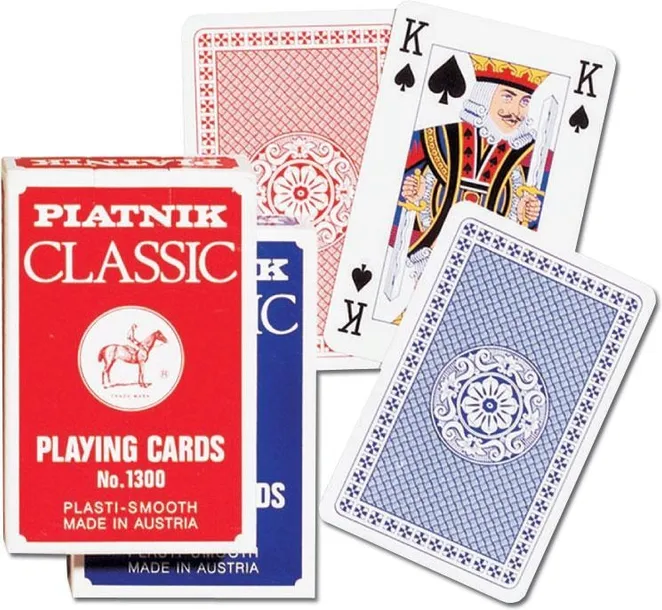 Karty do gry Piatnik Classic talia standard 55 kart plastikowane 58x89 mm
