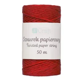 sznurek-papierowy-skrecany-czerwony-50-m-dalprint-dpcraft