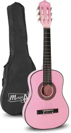 gitara-akustyczna-dziecieca-1-2-z-pokrowcem-rozowa-do-nauki-gry