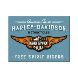 magnes-na-lodowke-6x8cm-harley-davidson-logo-blue-14375