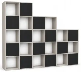 regaly-modulowe-trefl-2-zestaw-kaszmir-czarne-fronty-push-18mm