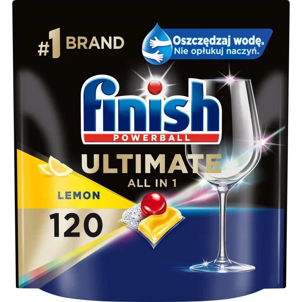 Kapsułki do zmywarki FINISH Ultimate All in 1 Lemon 120szt