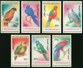 mongolia-1990-mnh-xf-sc-1896-1903-papugi