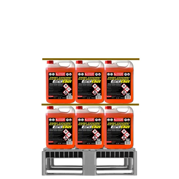 Zimowy płyn do spryskiwaczy -22°C dla firm na FV DORIS 200L Paleta 40szt x 5L
