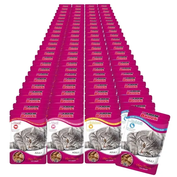 Saszetki Super Benek Mix smaków 96x100g