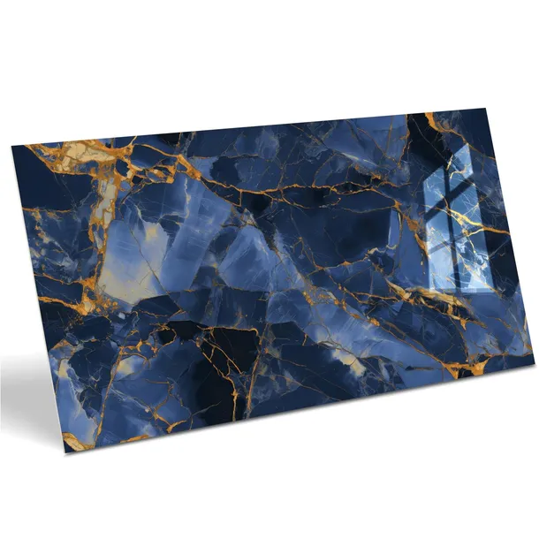 PŁYTKI ŁAZIENKOWE GRES NIEBIESKI KAMIEŃ BLUE WINTER 60x120 WYSOKI POŁYSK