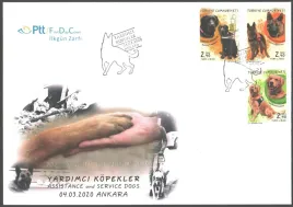 turcja-2020-fdc-koperta-psy