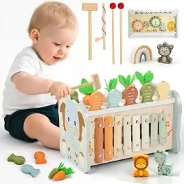 drewniana-zabawka-edukacyjna-6-w-1-dla-dzieci-12-m-cymbalki-gra-w-krecika