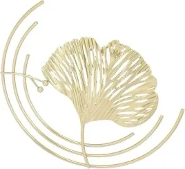 dekoracja-scienna-3d-liscie-metalowa-rzezba-obraz-na-sciane-zlota-zelazna