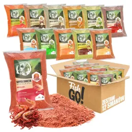 12x-zaneta-wedkarska-1kg-zestaw-mix-smakow-method-feeder-na-ryby-karpia