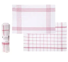 sciereczki-kuchenne-bawelniane-2-szt-40x60-cm-biale-w-czerwona-kratke