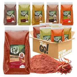 6x-zaneta-wedkarska-25kg-zestaw-mix-smakow-method-feeder-na-ryby-karpia