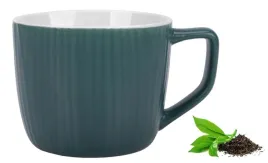 kubek-porcelanowy-300-ml-zielony-matowy-wypukly-ryflowany-paseczki-prazki