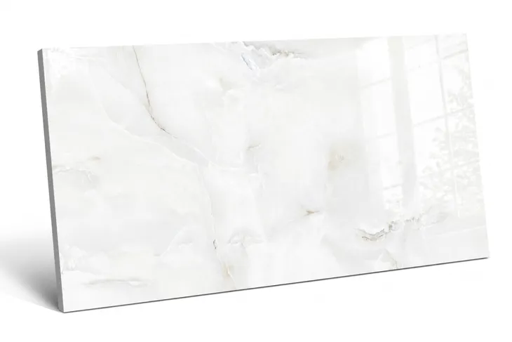 Płytki Podłogowe Gres Jasny Marmur Light Onyx 60x120 cm Połysk Błyszczące