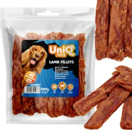 przysmak-przekaska-dla-psa-filety-z-jagnieciny-uniq-pets-500g