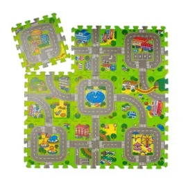 puzzle-piankowe-droga-miasto-mat-road-ze-zwierzetami-mata-do-zabawy