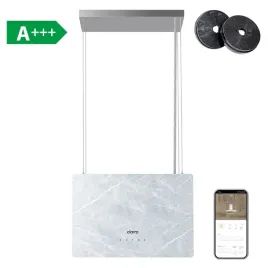 inteligentny-okap-kuchenny-wyspowy-bialy-marmur-ciarra-48-cm-cbcw4850