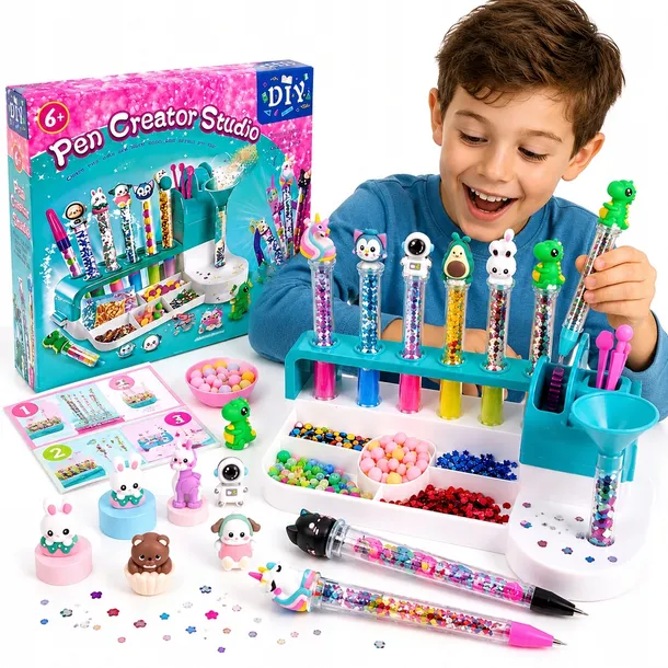 ZESTAW KREATYWNY FABRYKA TWORZENIE DŁUGOPISÓW DIY PEN CREATOR STUDIO