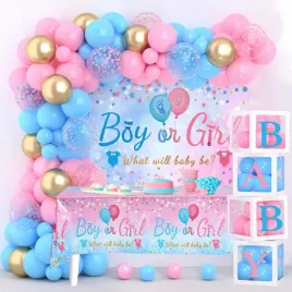 dekoracje-gender-reveal-balony-pudelka-baby-154-elementy