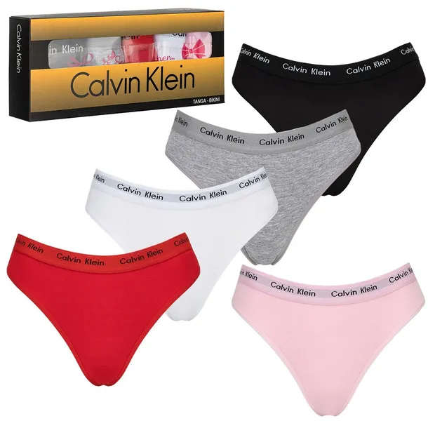 Stringi majtki damskie Calvin Klein CK 5-pack M