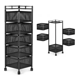 regal-kuchenny-pomocnik-organizer-obrotowe-polki-5-poziomow-metal