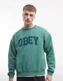 obey-zielona-bluza-oversize-logo-b25-xl