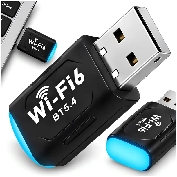 Karta Sieciowa USB WiFi 6 Adapter Bluetooth 5.4 900 Mbps 5 GHz Odbiornik
