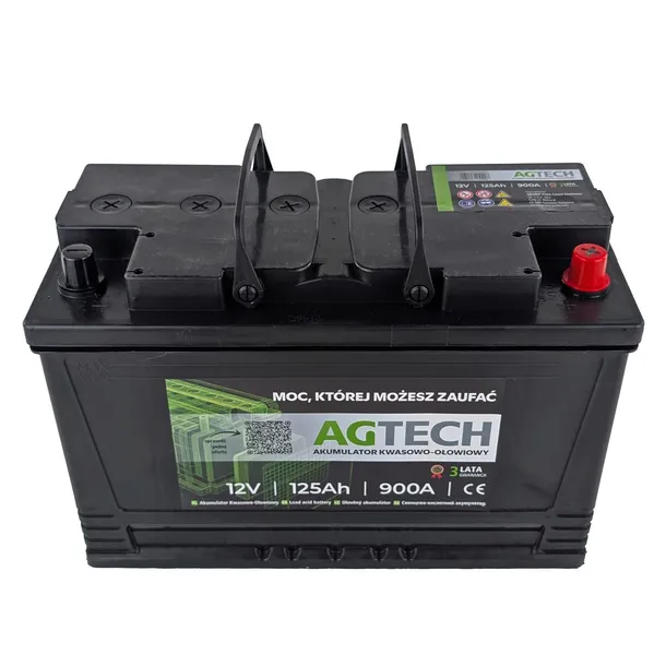 Akumulator 12V 125AH 900A 350x175x230 AGTECH Ursus 2812 3514 4512 4515