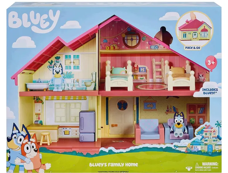 DOMEK BLUEY BLUE ZESTAW DOM RODZINNY FAMILY MOOSE TOYS NA PREZENT