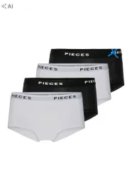 szorty-pieces-pclogo-lady-solid-3sztuki-czarny-s
