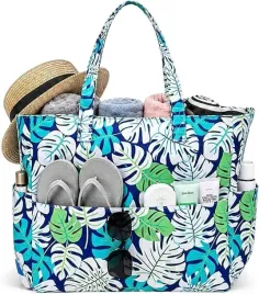 torba-plazowa-xxl-45l-wodoodporna-9-kieszeni-zamek-wzor-ananas
