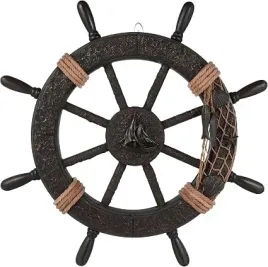 kolo-sterowe-sterujace-drewniane-dekoracja-scienna-srodziemnomorska-45-cm