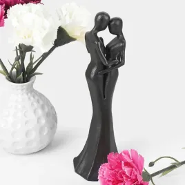 figurka-zakochanej-pary-rzezba-nowoczesna-metalowa-prezent-czarna-20-5-cm