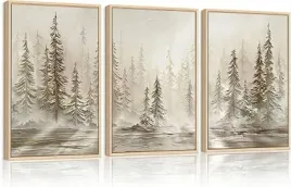 obraz-na-plotnie-w-ramie-pejzaz-las-abstrakcyjny-zestaw-3-szt-30x40-cm