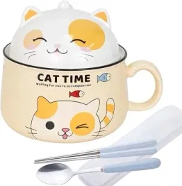 miska-do-ramen-ceramiczna-japonska-1020-ml-zolta-z-lyzka-i-paleczkami