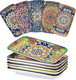 prostokatne-talerze-obiadowe-ceramiczne-24-cm-zestaw-6-sztuk-wielokolorowy