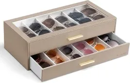organizer-na-okulary-przeciwsloneczne-na-12-par-2-poziomy-gladki-bezowy