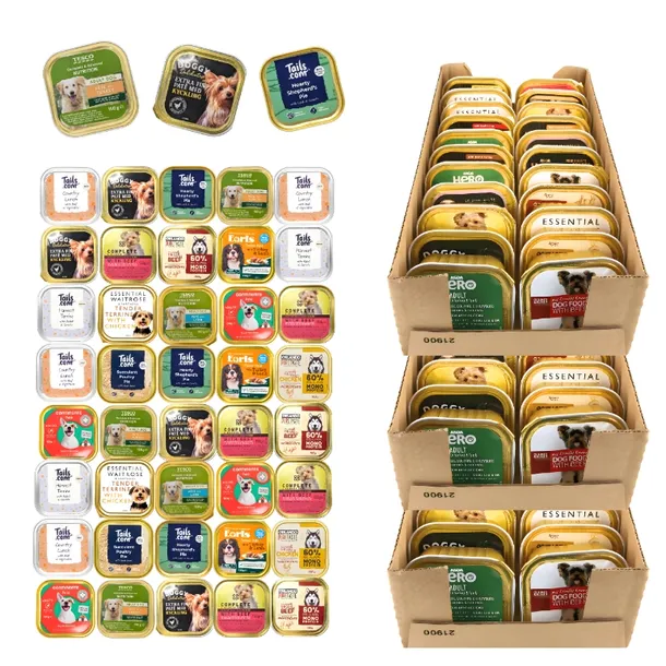 66 szt. x 150g Karma Mokra dla Psa tacka Mix smaków małe średnie psy