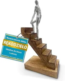 statuetka-dekoracyjna-nowoczesna-recznie-wykonana-drewno-aluminium-29-cm