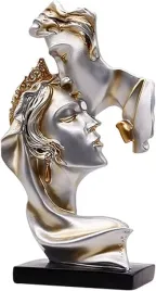 statuetka-pocalunek-rzezba-abstrakcyjna-z-zywicy-figurka-wielokolorowa