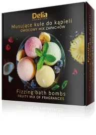 delia-musujace-kule-do-kapieli-owocowy-mix-zapachow-4-x-100g