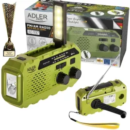 radio-solarne-z-korbka-dynamo-adler-ad-1197-powerbank-latarka-fm-am-zielone