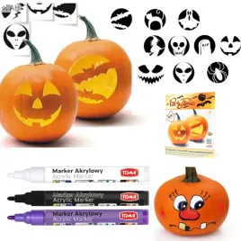 zestaw-hallowen-dekoracje-malowanie-dyni-szablony-plus-markery